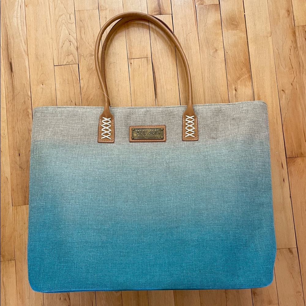 Ron Jon Ombré beachy tote (NWOT)